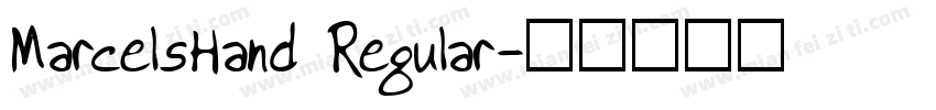 MarcelsHand Regular字体转换
